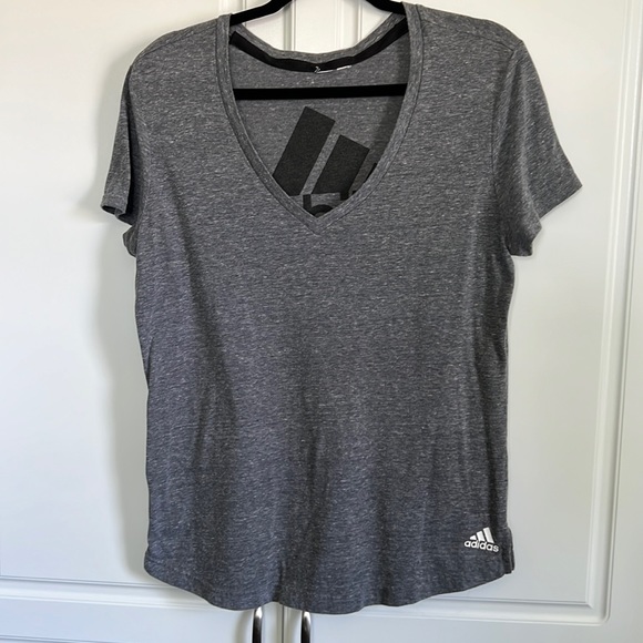Adidas Vneck Tshirt - Picture 1 of 2
